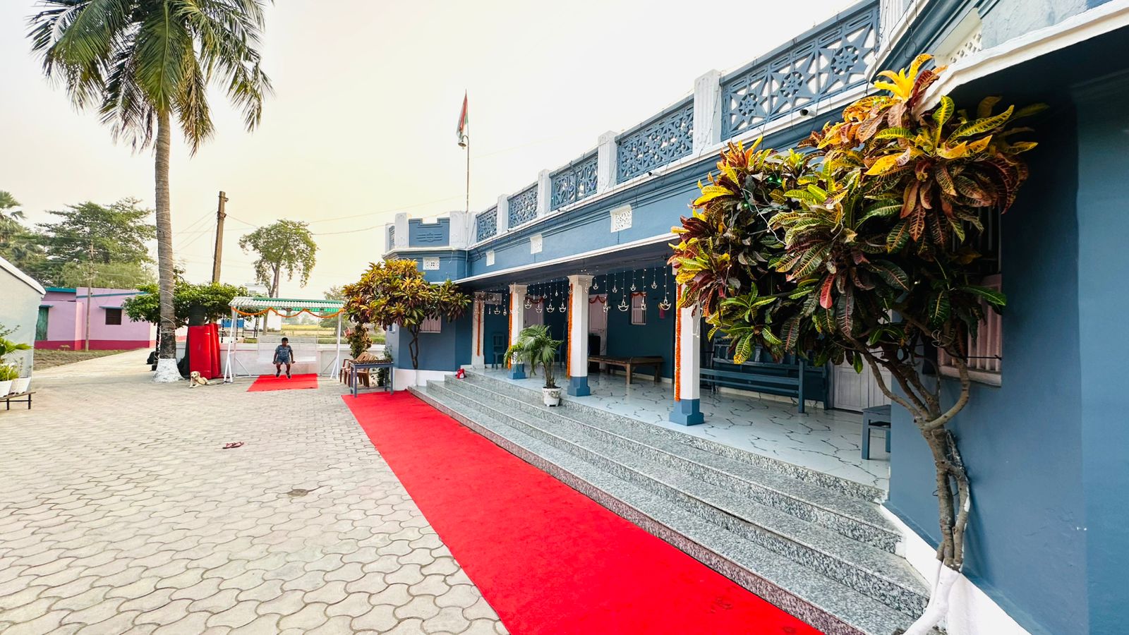 The grand facade of Vilash Mansion