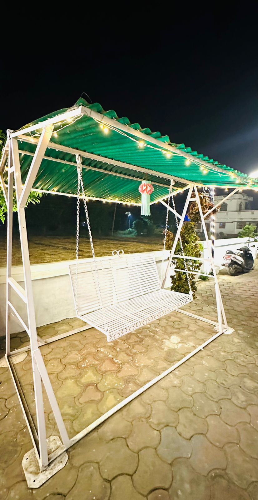 Intricate architectural details of the mansion